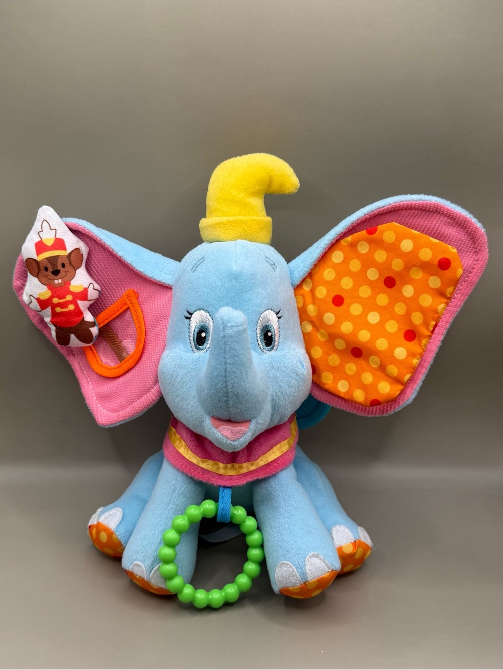 Disney Baby Dumbo Elephant Activity Crinkle Toy Plush Stuffed Animal Lovey